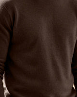 Men's Long Sleeve Jumper in Brown - detalhe