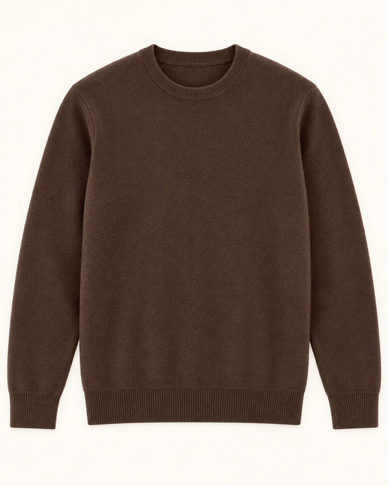 Men's Long Sleeve Jumper in Brown - principal