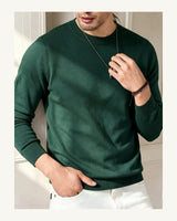 Men's Long Sleeve Jumper in Green - original-tratada