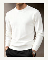 Men's Long Sleeve Jumper in White - original-tratada