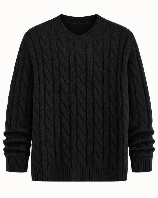 Men's Long Sleeve Jumper in Black - principal