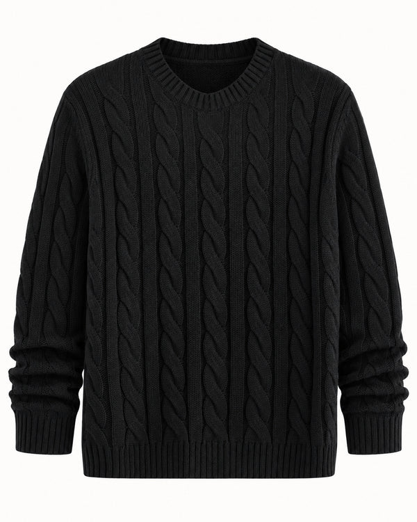 Men's Long Sleeve Jumper in Black - principal