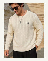 Men's Long Sleeve Jumper in White - original-tratada