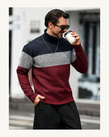 Men's Long Sleeve Jumper in Burgundy - original-tratada