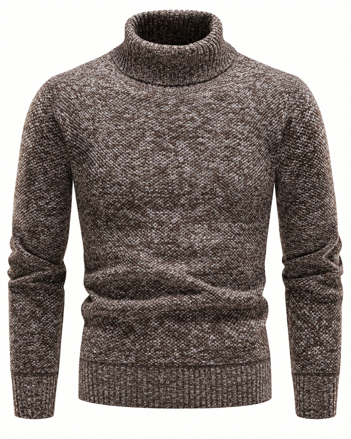 Men's Long Sleeve Jumper in Coffee Brown - principal