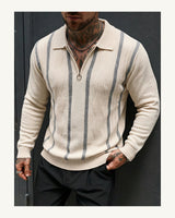 Men's Long Sleeve Jumper in Beige - original-tratada