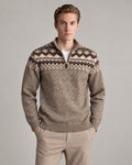 Men's Long Sleeve Jumper in Brown - principal