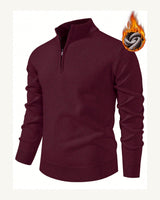 Men's Long Sleeve Jumper in Burgundy 2 - original-tratada