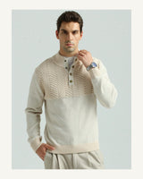 Men's Long Sleeve Jumper in Apricot - original-tratada