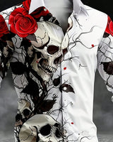 Men's Long Sleeve Shirt in Multicolor - detalhe