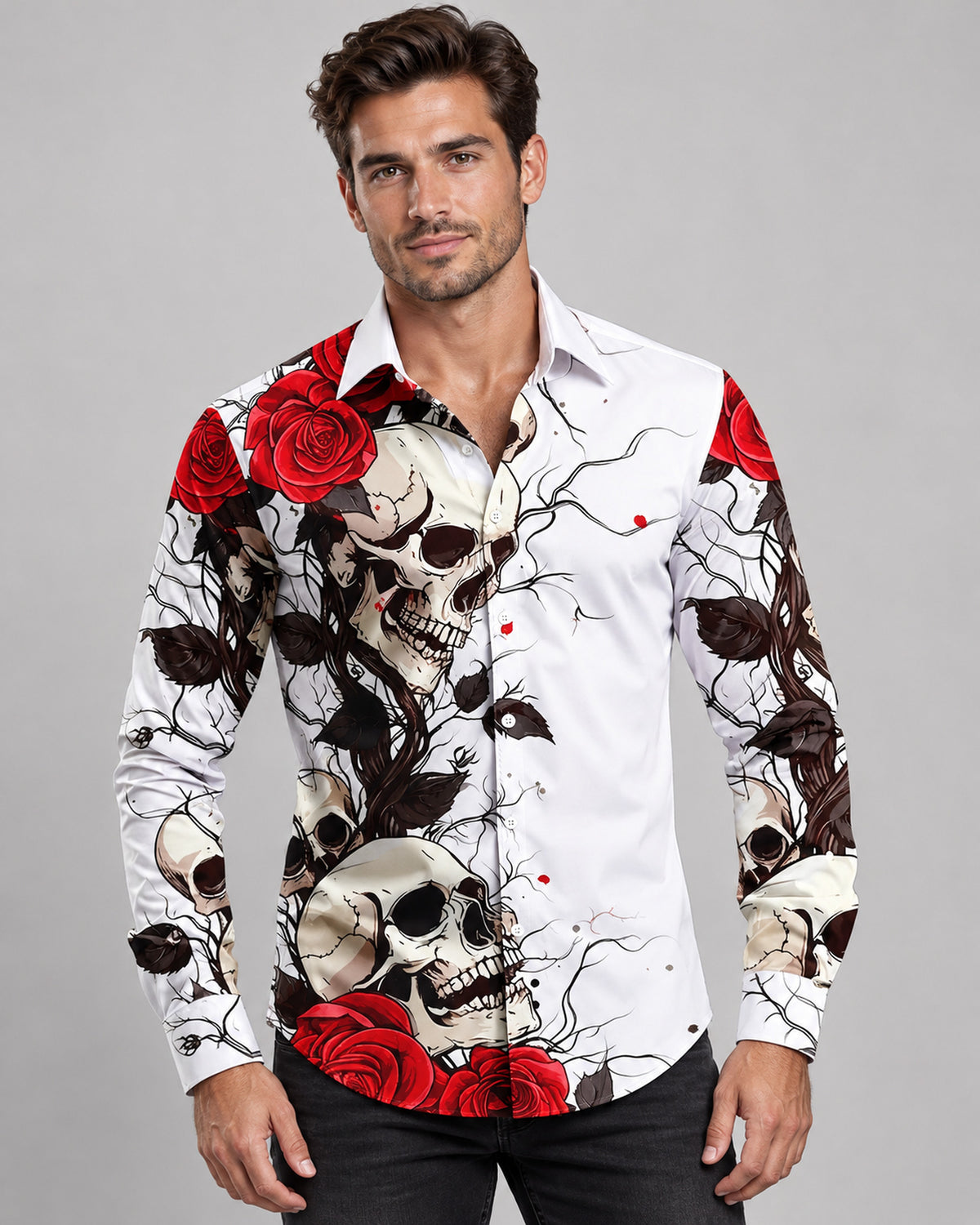 Men's Long Sleeve Shirt in Multicolor - principal