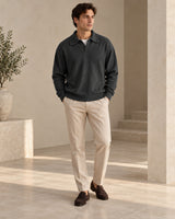 Men's Polo Shirt in Black - look-completo