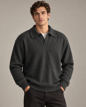 Men's Polo Shirt in Black - principal
