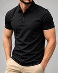 Men's Short Sleeve Polo Shirt in Black - principal