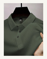 Men's Short Sleeve Polo Shirt in Army Green - original-tratada