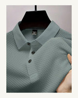 Men's Short Sleeve Polo Shirt in Light Grey - original-tratada