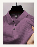 Men's Short Sleeve Polo Shirt in Purple - original-tratada