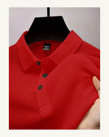 Men's Short Sleeve Polo Shirt in Red - original-tratada
