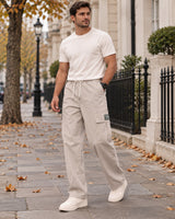 Men's Trousers in Beige - editorial