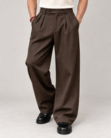 Men's Trousers in Coffee Brown - principal