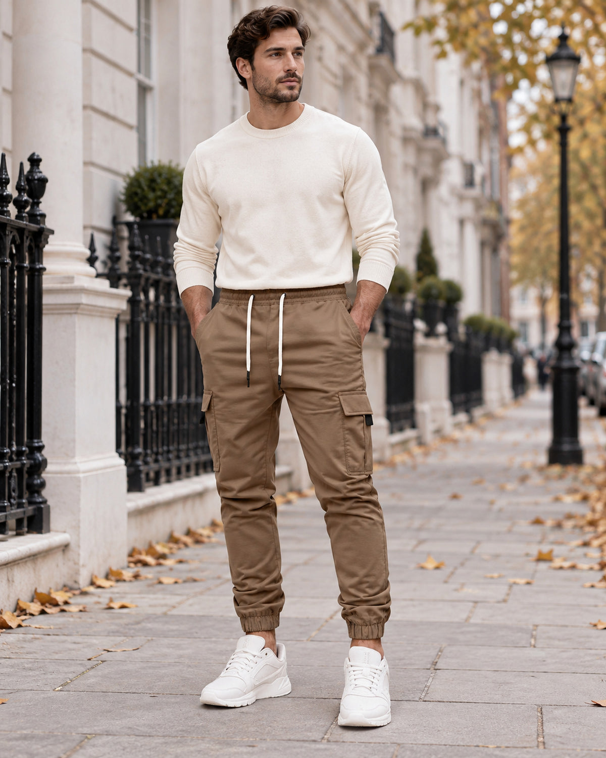 Men's Trousers in Brown - editorial
