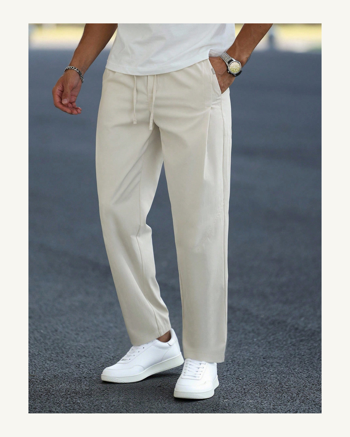 Men's Trousers in Beige - original-tratada