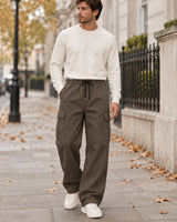 Men's Trousers in Brown - editorial