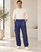 Men's Trousers in Navy Blue - look-completo