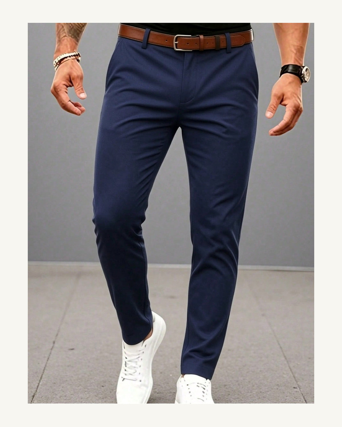 Men's Trousers in Royal Blue - original-tratada