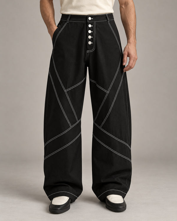 Men's Trousers in Black - principal