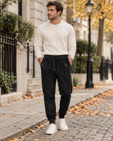 Men's Trousers in Black - editorial