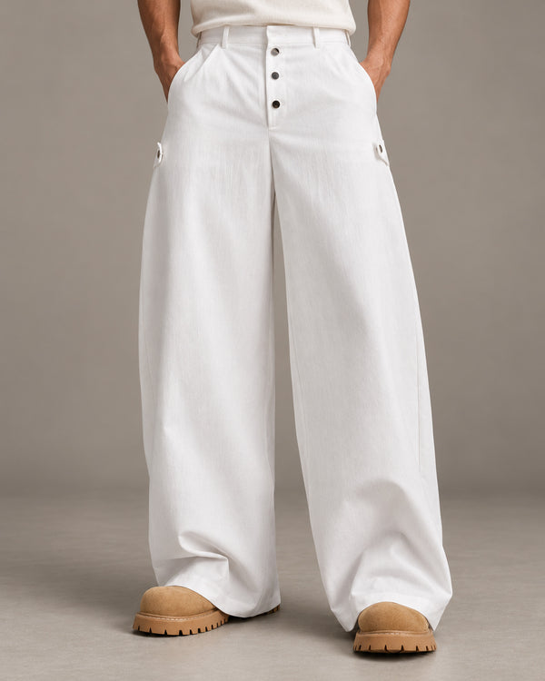 Men's Trousers in White - principal