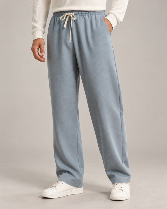 Men's Trousers in Dusty Blue - principal