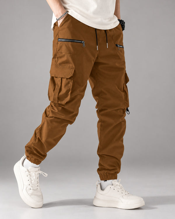 Men's Trousers in Coffee Brown - principal