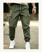 Men's Trousers in Army Green - original-tratada