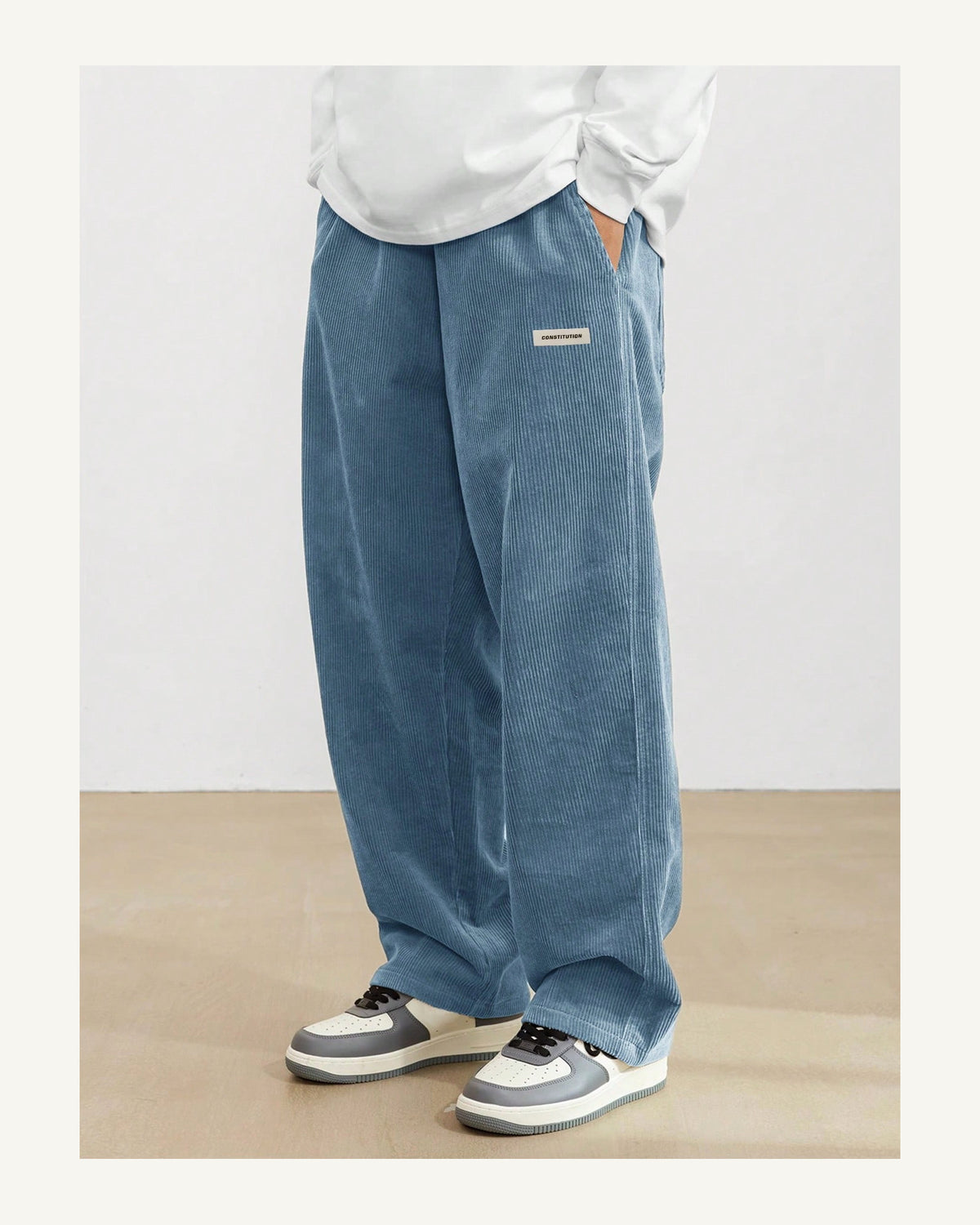 Men's Trousers in Baby Blue - original-tratada