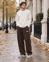 Men's Trousers in Coffee Brown - editorial