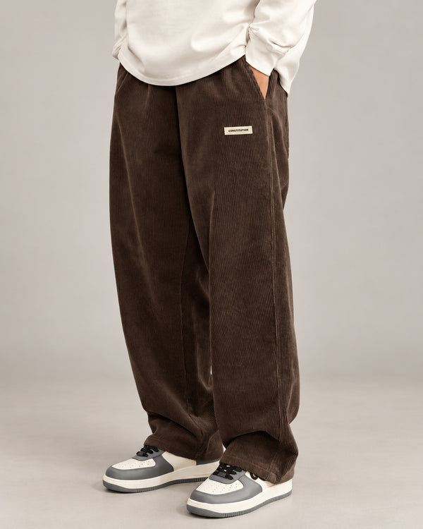 Men's Trousers in Coffee Brown - principal