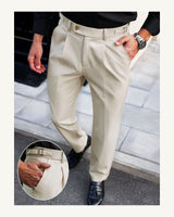 Men's Trousers in Apricot - original-tratada