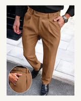 Men's Trousers in Camel - original-tratada