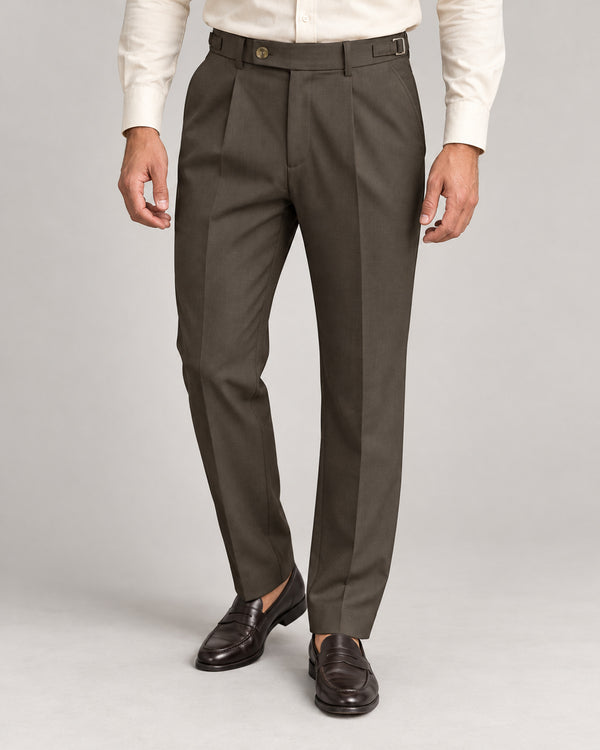 Men's Trousers in Coffee Brown - principal