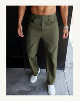 Men's Trousers in Army Green - original-tratada
