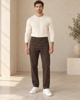 Men's Trousers in Coffee Brown - look-completo