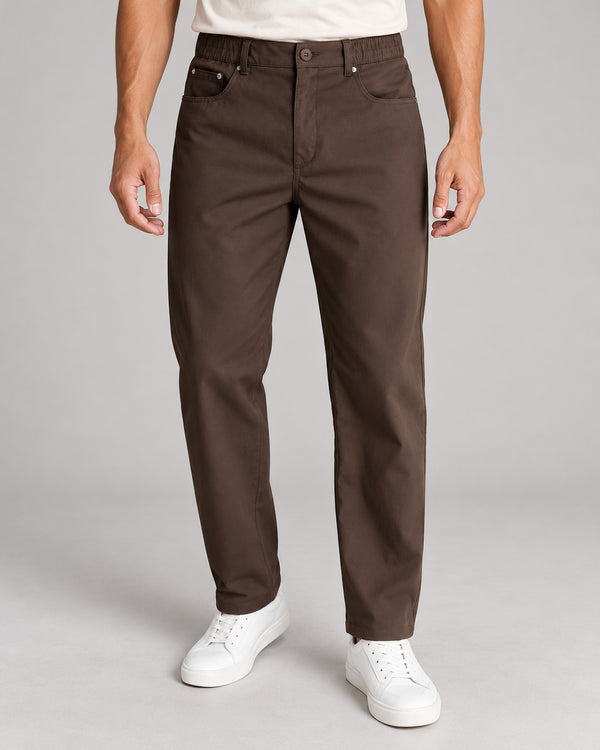 Men's Trousers in Coffee Brown - principal