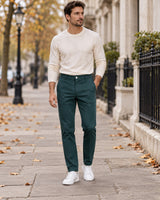Men's Trousers - Dark Grey in Dark Green - editorial