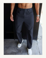 Men's Trousers - Dark Grey in Navy Blue - original-tratada