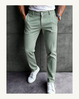Men's Trousers - Dark Grey in Olive Green - original-tratada