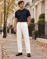 Men's Trousers in White - editorial