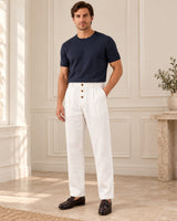 Men's Trousers in White - look-completo
