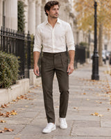 Men's Trousers in Brown - editorial